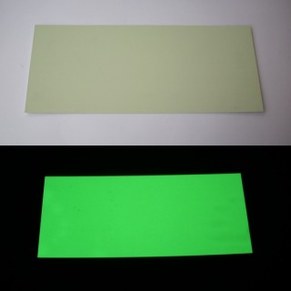 Geschnittene unbeschriftete photolumineszierende PVC Schilder