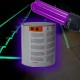 FLUORESZIERENDE ULTRAVIOLETTE EPOXY FARBE FÜR BÖDEN UND WÄNDE