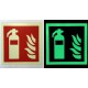 PHOTOLUMINESZIERENDES FEUERLÖSCHER-SCHILD