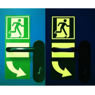 Photolumineszierendes Türöffnungsschild