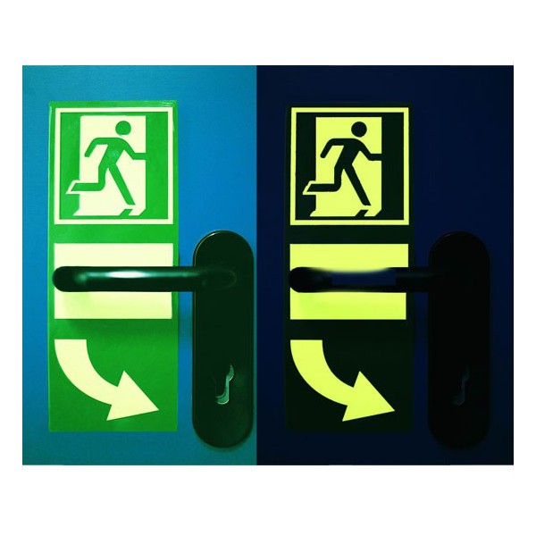 Photolumineszierendes Türöffnungsschild