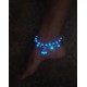 Türkis fluoreszierendes Knöchelarmband