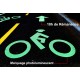 Phosphoreszierende Farbe für Straßen und Radwege