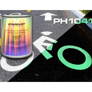 Phosphoreszierende Elastomer Farbe f&uuml;r Stra&szlig;en und Radwege