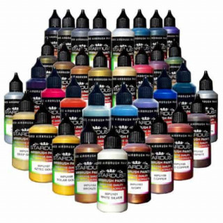 WPU Stardust Pro Airbrush-Farben &ndash; 35 Metallic-Farben