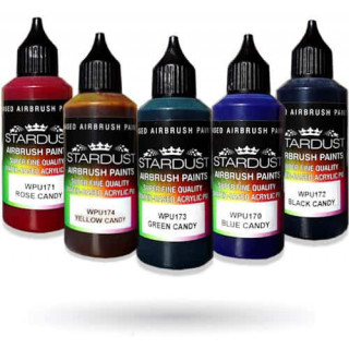 WPU Stardust Pro Airbrush-Farben &ndash; 11 CANDY-Farben