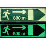 Photolumineszierende Schilder für Tunnel