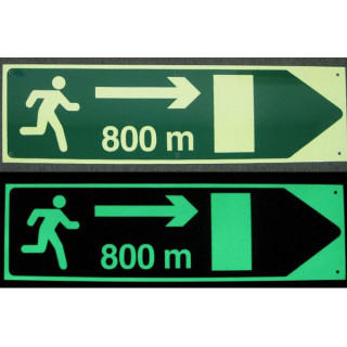 Photolumineszierende Schilder f&uuml;r Tunnel
