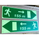 Photolumineszierende Schilder für Tunnel
