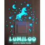 Phosphoreszierende LUMILOO-Sticker für Lichtschalter im Kinderzimmer