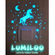 Phosphoreszierende LUMILOO-Sticker für Lichtschalter im Kinderzimmer