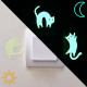Phosphoreszierende LUMILOO-Sticker für Lichtschalter im Kinderzimmer
