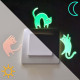 Phosphoreszierende LUMILOO-Sticker für Lichtschalter im Kinderzimmer