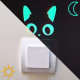 Phosphoreszierende LUMILOO-Sticker für Lichtschalter im Kinderzimmer
