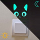 Phosphoreszierende LUMILOO-Sticker für Lichtschalter im Kinderzimmer