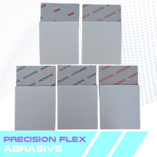 Graue Schleifschw&auml;mme aus Flex Precision-Schaum &ndash; 5 K&ouml;rnungsstufen